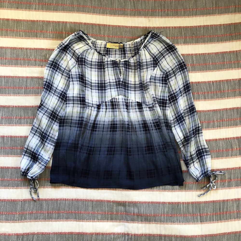 Princess Vera Wang Ombré Peasant Blouse